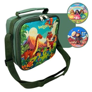 Imagem de Lancheira Térmica Infantil Femina Menino com Alça Transversal Escolar 