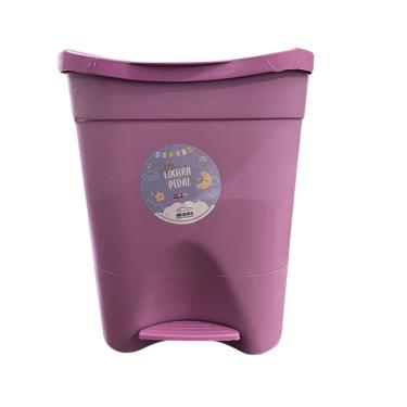 Imagem de Lixeira 15 Litros Banheiro Cozinha Escritório Pedal Prática