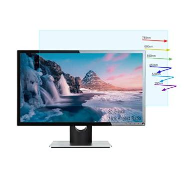 Imagem de Protetor de tela de TV antiluz azul de 32 polegadas (69,5 x 39 cm), filtro antirreflexo de luz azul que bloqueia UV e a luz azul aliviam a tensão ocular ajudam a dormir melhor, serve para LCD, LED,