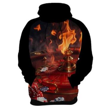 Imagem de Moletom Casaco Blusa  Baralho Poker Roleta Sorte Dados 2 - Enjoy Shop,