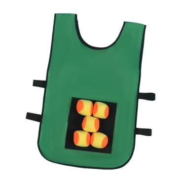 Imagem de Amagogo Dodgeball Game com Ball Ball Sticky Ball Vest Party Carnival Games Playground Game Toy Toss Bolas de brinquedo suave para o quintal, Aldults Verdes