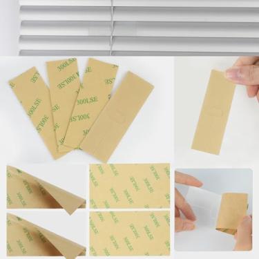 Imagem de 8 abas de reparo de persianas verticais com orifícios para cordas, kit de reparo de persianas horizontais para lâminas de substituição e peças (2,5 cm + 5 cm) (com furo)