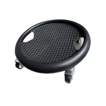 Imagem de kowaku Placa abdominal do slider de rolos de exercício abdominal, 4 rodas Treinamento de força central Rolo de fitness silencioso disco deslizante, Preto