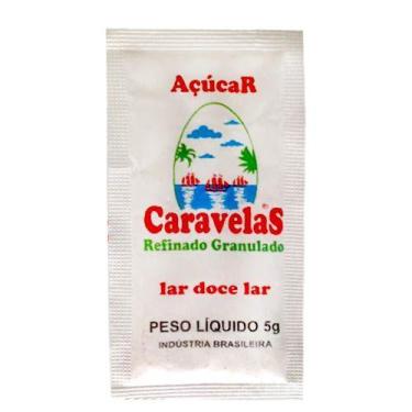 Imagem de Açúcar cristal caravelas sachê 5g caixa 1.000 unidades
