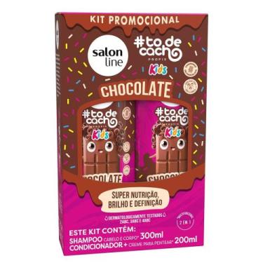 Imagem de Kit Shampoo e Condicionador Salon Line todecacho Kids Chocolate