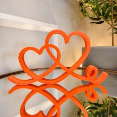 Imagem de Estatueta Coração Romance 26cm - Decoração Casal Quarto Sala - Toque 3