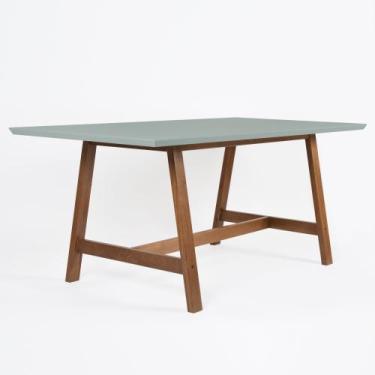 Imagem de Mesa de Jantar Retangular 180 cm em Madeira Maciça Marisa - - Casa Hum