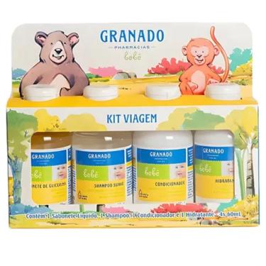 Imagem de Kit Granado Bebe Sabonete de Glicerina Shampoo Suave Condicionador e Hidratante com 60ml cada