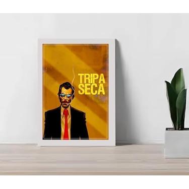 Imagem de Genérico, Quadro Decorativo Tripa Seca Madruga Sala Quarto + Vidro A4 Cor:Branco