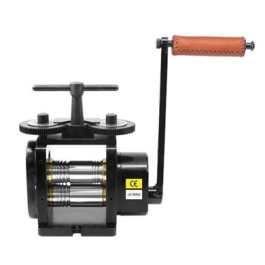 Imagem de Lakimi Laminador plano em preto com rolo de 90 mm, proporção de engrenagem 4: 1, laminador, LK-RM06