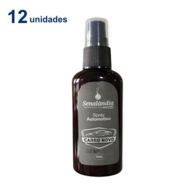 Imagem de Kit 12 Cheirinho de Carro Odorizador Automotivo Aromatizador Spray 60m