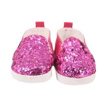 Imagem de 18 Polegada Menina 43cm Reborn Bebê Boneca Menino Sapatos Esportivos B