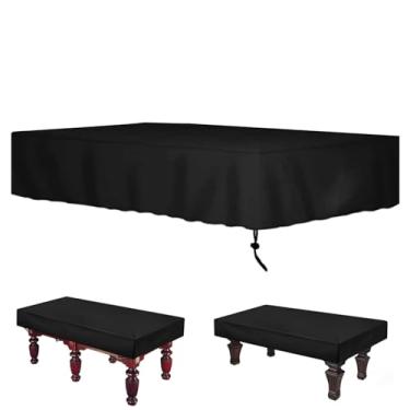 Imagem de Capa de mesa de bilhar 210D impermeável 210D capa de mesa de bilhar com cordão à prova de poeira à prova de arranhões proteção UV cobertura de móveis de jardim capas de mesa de sinuca, pequena capa de