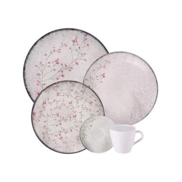 Imagem de Aparelho de Jantar Tramontina Floralis em Porcelana Decorada 20 Peças
