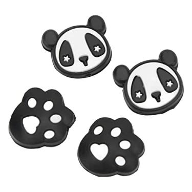 Imagem de Amortecedores de Tênis de Sílica Gel Premium Resistentes Com Bom Efeito de Amortecimento Fácil de Instalar Redução de Amplitude e Condução Padrão Adorável Experiência (Panda e