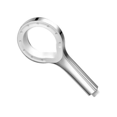 Imagem de Ｂｅｓｇａ Chuveiro de chuva de alta pressão formato redondo para cuidados com a pele e cabelo acessórios anti-vazamento para banheiro de alta pressão spray, Prata