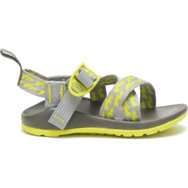 Imagem de Chaco Chinelo infantil unissex Z1 Ecotread, Bolt Neon, 3 Big Kid