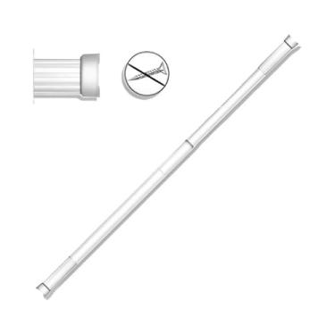 Imagem de Varão Extensível para Cortina de Pia de Cozinha, Cortina Box Banheiro Retrátil e ajustável 0,75M A 0,90M