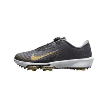 Imagem de Nike Infinity Tour BOA 2 Tênis de golfe (largura) (FN6730-003, preto/cinza claro/platina pura/ouro infinito), Preto/cinza claro/platina pura/ouro infinito, 10