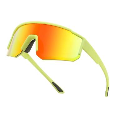 Imagem de FEISEDY Óculos de sol infantis juvenis de beisebol polarizado esportivo leve TR90 armação meninos meninas ciclismo B0213