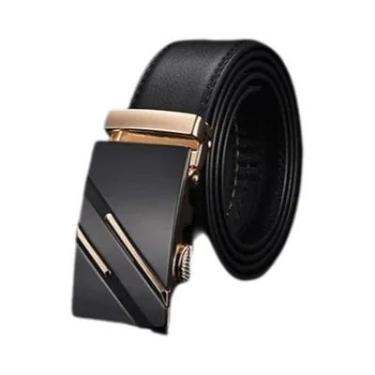 Imagem de Cinto Masculino de Couro Genuíno - Fivela Automática - Luxo e Qualidad
