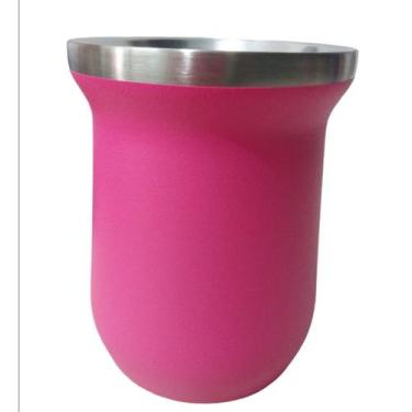 Imagem de Copo Cuia Isotérmico 260 ML Aberto Quente Frio Inox Parede Dupla Conse