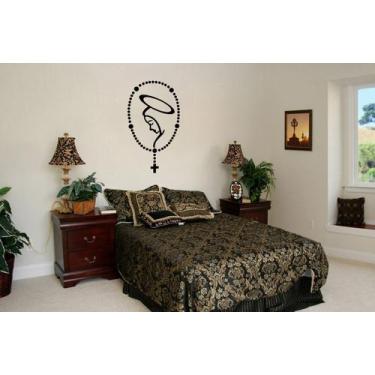 Imagem de Adesivo De Parede decoração terço Nossa Senhora Aparecida grande para 