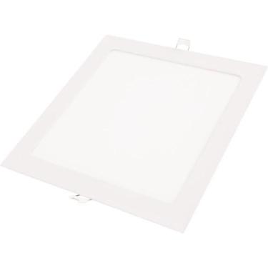 Imagem de Plafon Fita LED Tramontina Quadrado de Embutir Branco 12 W 3000 K 840 
