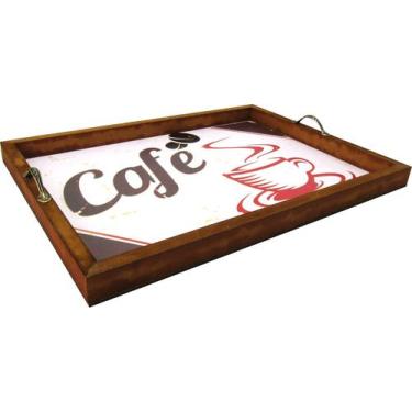 Imagem de Bandeja  Café Da Manhã Grande Decoração café   MDF - Shopping do Mdf