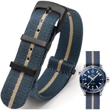 Imagem de Nizonlaie Pulseira de relógio de nylon balístico militar com fivela pesada de 18 mm, 20 mm, 22 mm, 24 mm de espessura, G10, de nylon premium, pulseira de substituição para relógio inteligente para