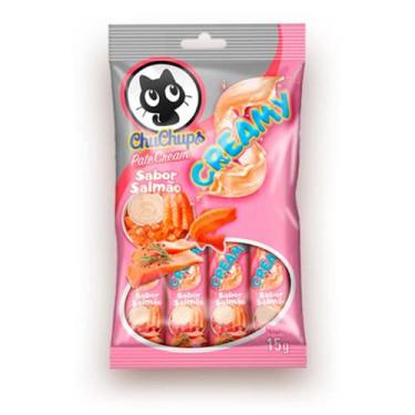 Imagem de Petisco para Gatos Chuchups sabor Salmão 4 sachês de 15g cada - Arosi