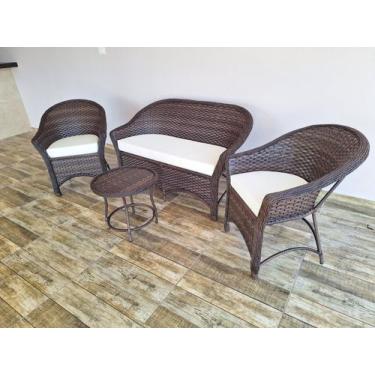 Imagem de Jogo de Sofá e Poltronas Área Externa Jardim - Varanda Fibras