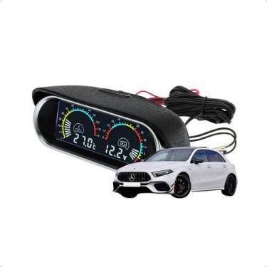Imagem de Voltímetro Marcador Temperatura Automotivo Relogio Digital - voltímetr