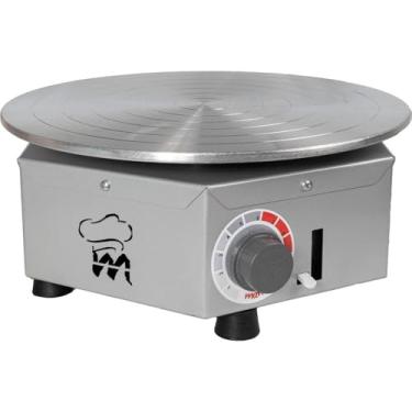 Imagem de Bailarina Elétrica Maná Para Bolos Bivolt 30cm Prata Premium Bem-30