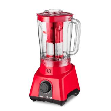 Imagem de Liquidificador 2,6L Turbo Vermelho 1100w-127v c/ 12 Velocidades Multi Home - LQ1103