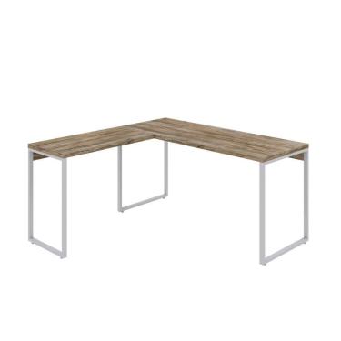 Imagem de Mesa Em L Kuadra Diretor 150x150x75cm Carvalho - Carvalho -