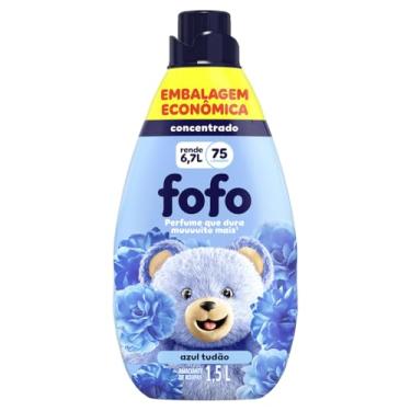 Imagem de Amaciante de Roupa Concentrado Azul Tudão Fofo Frasco 1,5l Embalagem Econômica