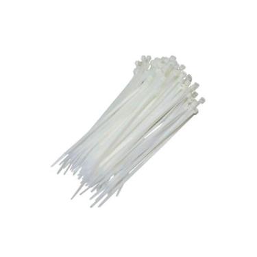 Imagem de Abraçadeira de Nylon Hulter 300 X 4,8mm com 100 Peças Branca
