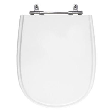 Imagem de Assento Laqueado Paris Branco Neve Tampa Para Vaso Ideal Mdf - Sicmol
