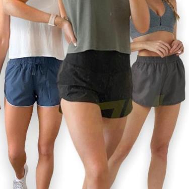 Imagem de Short Feminino Academia Corrida Yoga  Bermuda 41 - IRON, Cinza, GG