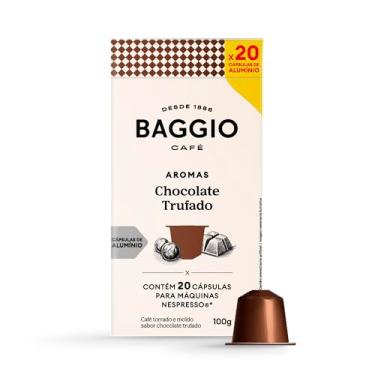 Imagem de Cápsulas de Café Baggio Café Aroma Chocolate Trufado, compatível com Nespresso, contém 20 cápsulas