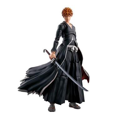 Imagem de TAMASHII NATIONS Boneco pré-pintado S.H. Figuarts Bleach Kurosaki Ichigo Tsuki Fang Tsuki Tsuki Tenju Aprox. 6,1 polegadas (155 mm), PVC e ABS