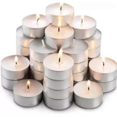 Imagem de 50 Velas Estilo Rechaud velaCom Suporte Luz Em Alumínio - Home Goods