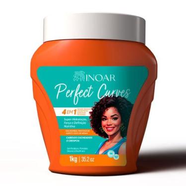 Imagem de Creme de Tratamento Inoar Perfect Curves 4 Em 1 Cabelos Cacheados e Cr