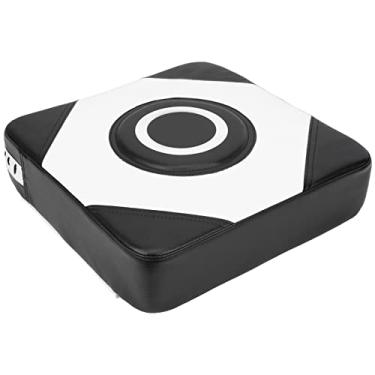 Imagem de aqxreight Saco de Perfuração de Parede para Serviço Pesado para Boxe Taekwondo Training Target Pad Em Preto e Amarelo (Preto e branco)