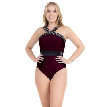 Imagem de Body Elástico Praia Detalhe Cintura Maiô Transparência - HYPE MODAS, V