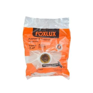 Imagem de Plafon Pp Bocal Porcelana Branco 100W Foxlux C10