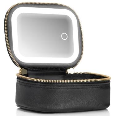 Imagem de Bolsa de maquiagem Extrei Gent Small Travel com espelho e luz feminina