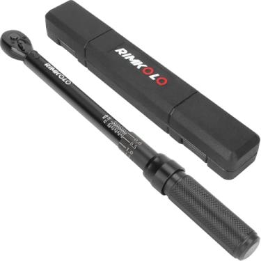 Imagem de RIMKOLO Chave de torque de 3/8 polegadas, chave de torque de direção dupla de 72 dentes, acionamento de 3/8 com fivela (15-135 nm)