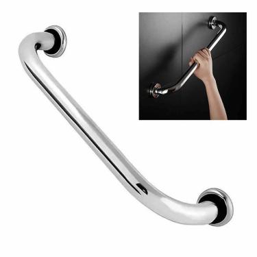 Imagem de Alça Barra De Apoio 80Cm Idoso Cadeirante Corrimao Banheiro